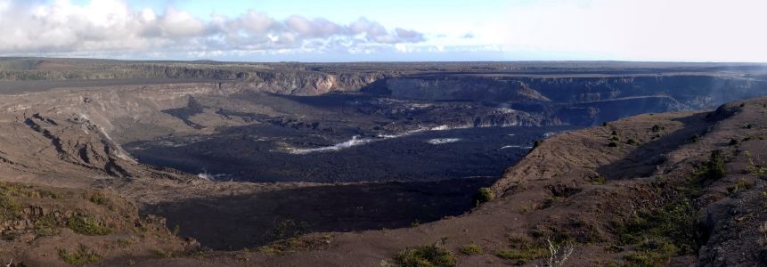 Panorama kráteru Halemaumau